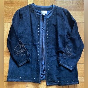 Vintage Suede Studded Jacket
